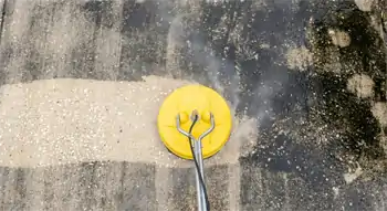 Cleaning tabby concrete driveway in Dunes West